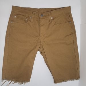 Levi's 511 Cut Off Brown Denim Jeans Shorts Sz 31 x 20"